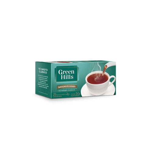 Té Green Hills Negro Clásico x 25Un