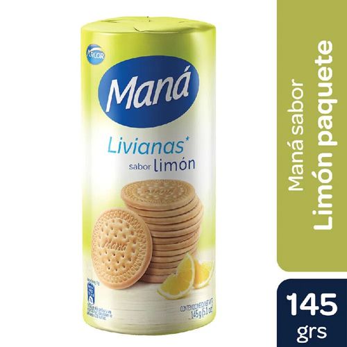 Galletitas Maná Livianas Limón 145g