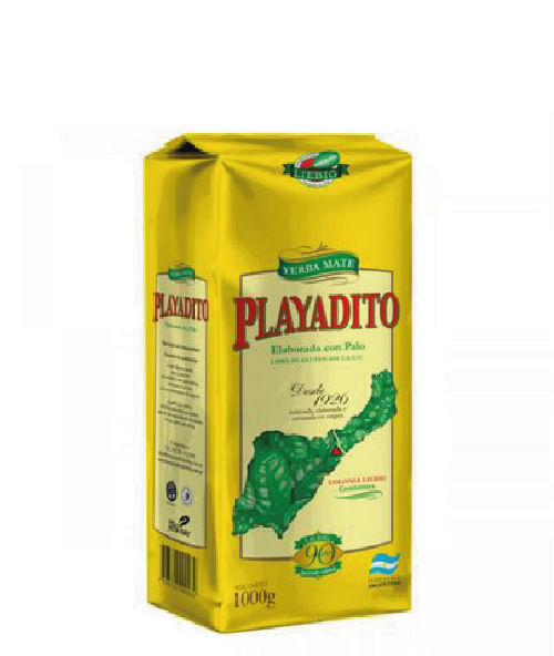 Yerba Mate Playadito Con Palo Suave 1Kg