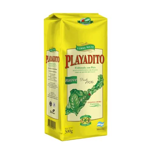 Yerba Mate Playadito con Palo Suave 500g