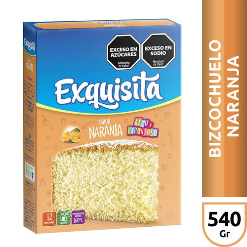 Bizcochuelo Exquisita Naranja 540g