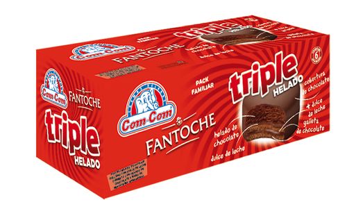 Alfajor Helado Fantoche Triple x 6u