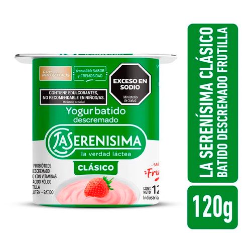 Yogur La Serenísima Batido Descremado Frutilla 120g