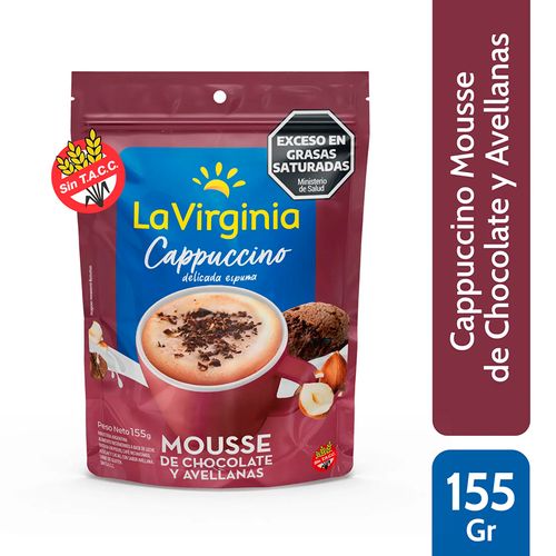 Cappuccino La Virginia Mousse de Chocolate con avellanas