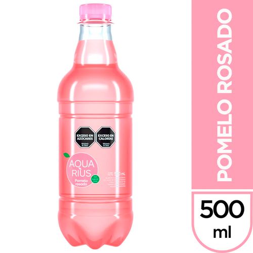 Agua Saborizada Aquarius Pomelo Rosado 500ml