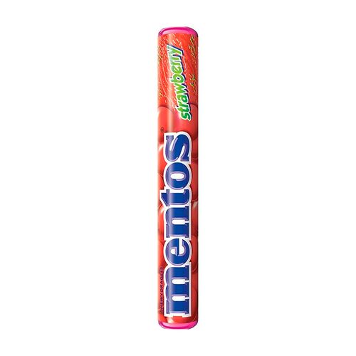 Caramelos Masticables Mentos Confitados Sabor Frutilla 29g