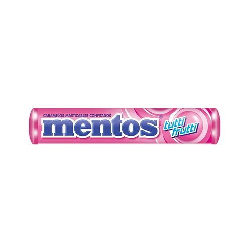 Caramelos Masticables Mentos Confitados Sabor Tutti Frutti 29g