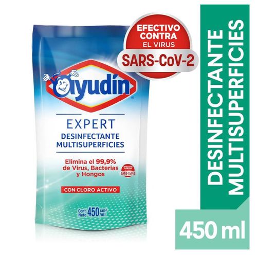 Desinfectante Ayudin Expert Multisuperficies Doy Pack 450Ml
