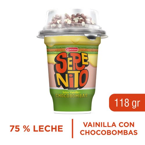 Postre Serenito c/ Bombas Crocantes Vainilla 118g