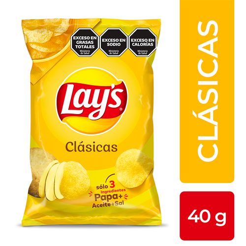 Papas Fritas Lays Clásicas 40g