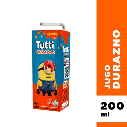 Jugo Listo Tutti Sabor Durazno 200ml