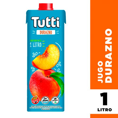 Jugo Listo Tutti Sabor Durazno 1L