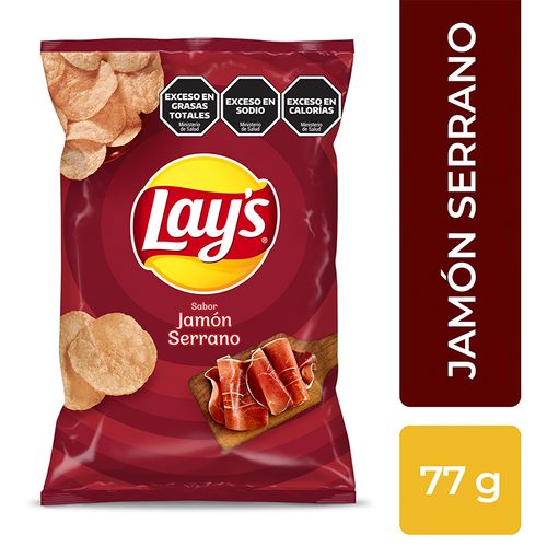 Papas Fritas Lays Jamón Serrano 77g