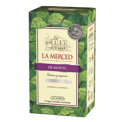 Yerba Mate La Merced con Palo Monte Original 500g