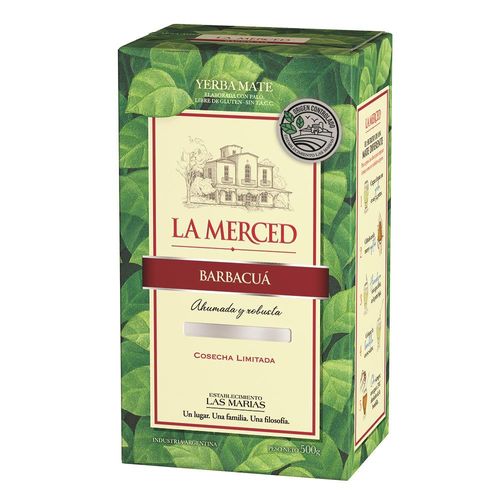 Yerba Mate La Merced con Palo Barbacuá 500g
