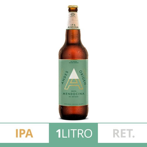 Cerveza Andes Origen IPA 1L Retornable