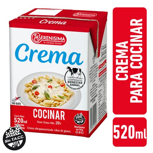 Crema Para Cocinar La Serenísima 520ml