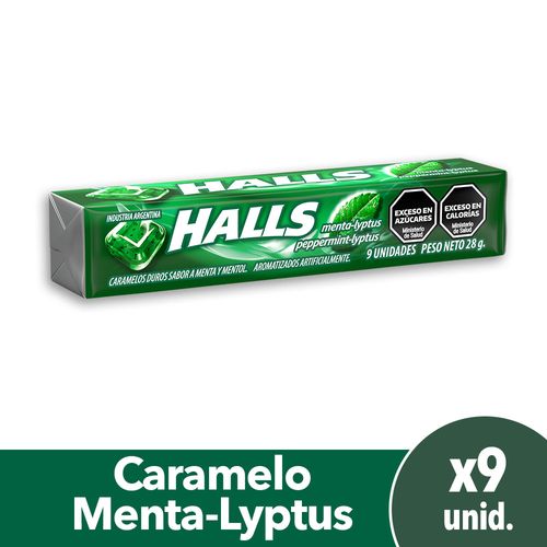 Caramelos Halls Menta Lyptus x 12u
