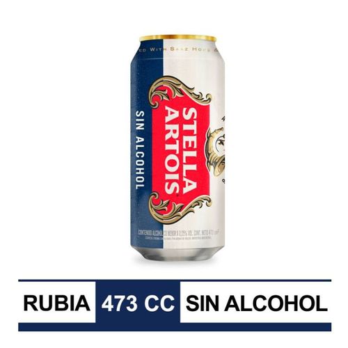 Cerveza Stella Artois Rubia Sin Alcohol 473ml
