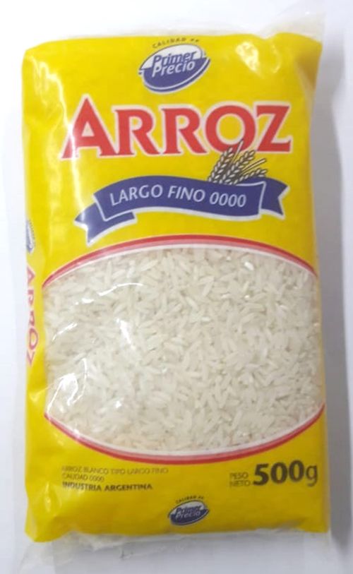 Arroz Primer Precio Largo Fino 0000 500g