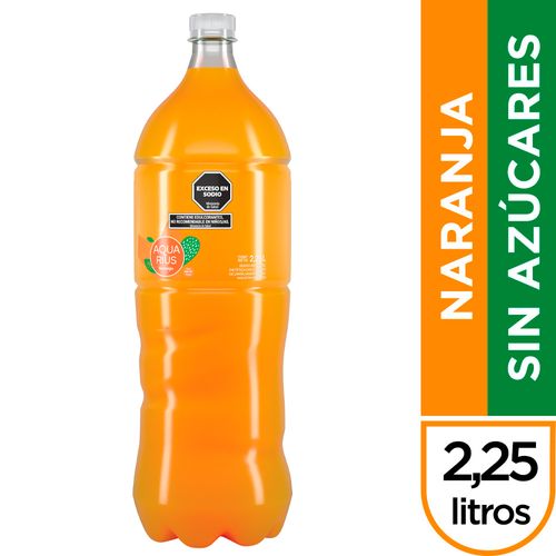 Agua Saborizada Aquarius Cero Naranja 2.25L