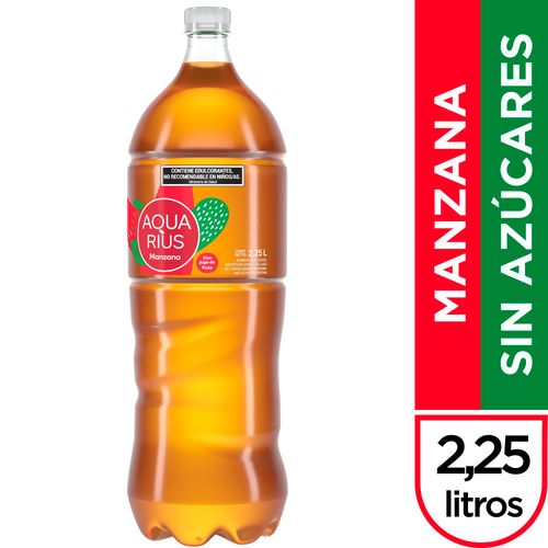 Agua Saborizada Aquarius Cero Manzana 2.25L