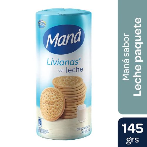Galletitas Maná Livianas Con Leche 136g