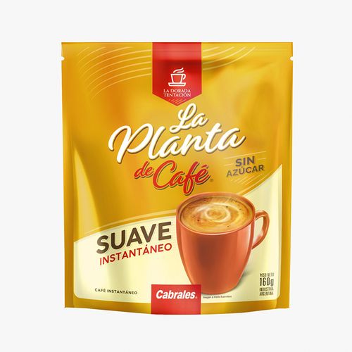 Café Cabrales La Planta de Café Instantáneo Suave S/Azúcar 160g