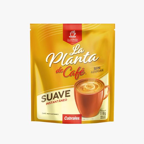 Café Cabrales La Planta de Café Instantáneo Suave Doy Pack 110g