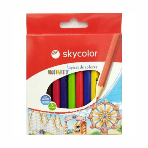 Lapices Cortos SkyColor 12 unidades