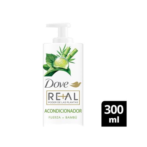 Acondicionador DOVE REAL Poder de las Plantas FUERZA + BAMBÚ 300 ml