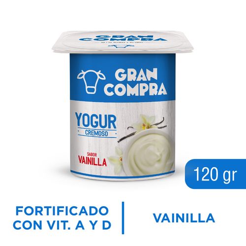 Yogur Cremoso Gran Compra Vainilla 120g