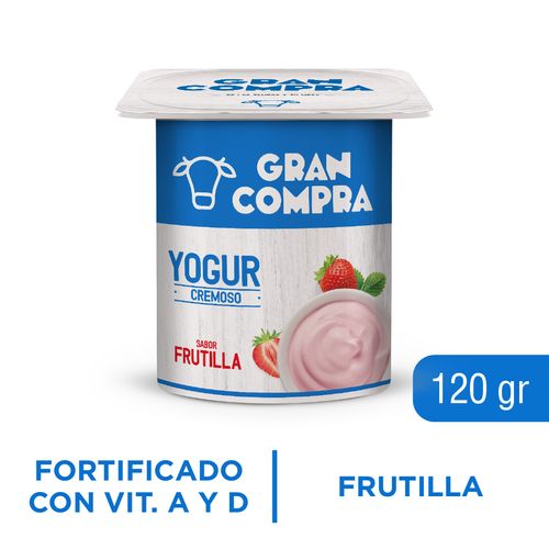 Batido Gran Compra Entero Frutilla 120g