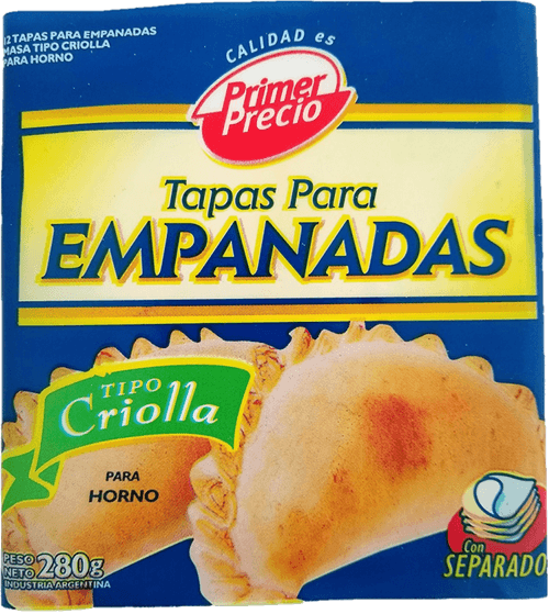 Tapas Para Empanadas Primer Precio Criollas x 12u