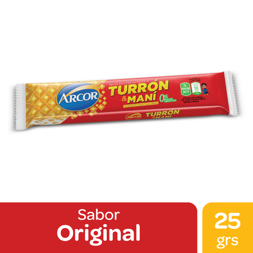 Turrón & Maní Arcor Oblea 25g
