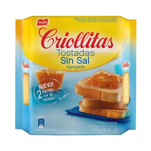 TOSTADAS SIN CRIOLLI