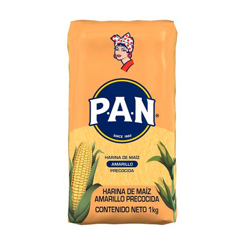 Harina Pan de Maíz Amarilla Arepas 1Kg