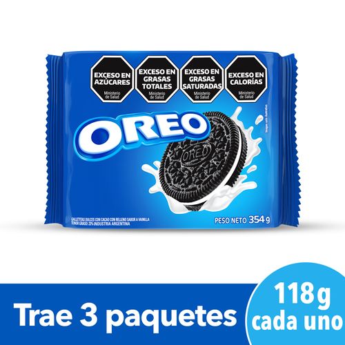 Galletitas Oreo Clásicas 3 x118g