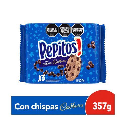 Galletitas Pepitos Con Chips De Chocolate 357g