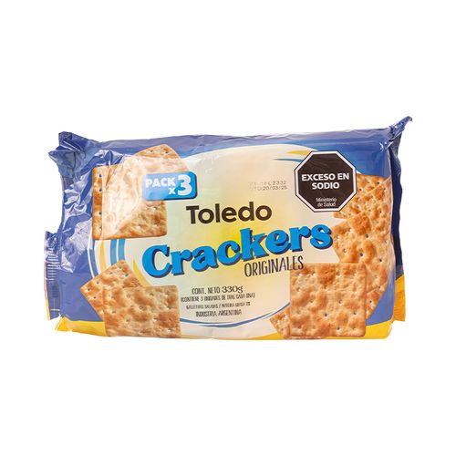 Galletitas Toledo Crackers Originales Pack x 3
