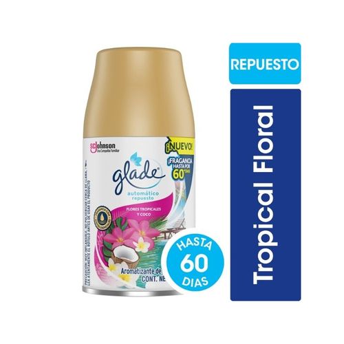 Desodorante Ambiente Glade Automatic RepuestoTropical Floral 270Ml