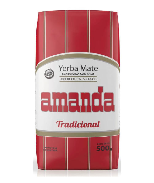 Yerba Mate Amanda con Palo Tradicional 500g