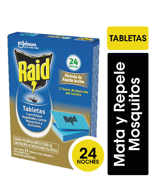 TABLETAS MATA M RAID