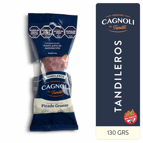 Salamín Cagnoli Picado Grueso 130g