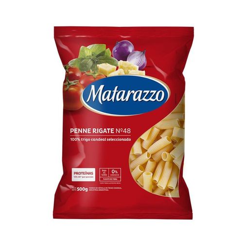 Fideos Matarazzo Penne Rigate N°48 500g