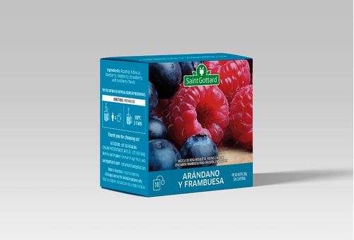 Té Arándano y Frambuesa Saint Gottard x 10Un