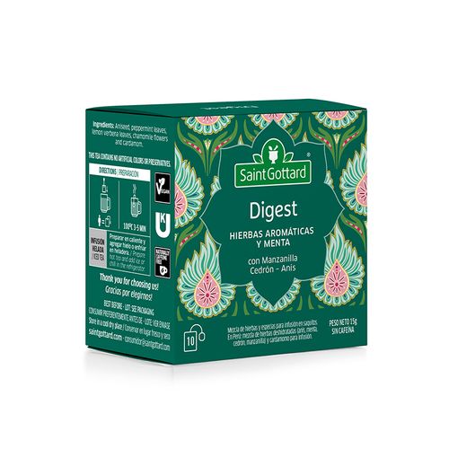 Té Digestivo Saint Gottard x 10Un