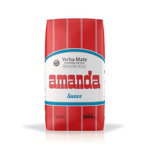 Yerba Mate Amanda con Palo Suave 1Kg