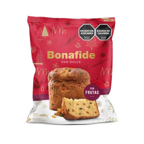 Pan Dulce Bonafide Con Frutas 400g
