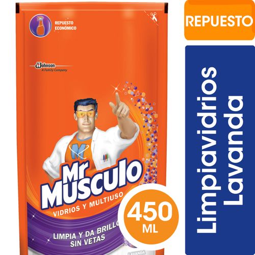 Limpia Vidrios Multiuso Lavanda Mr Musculo